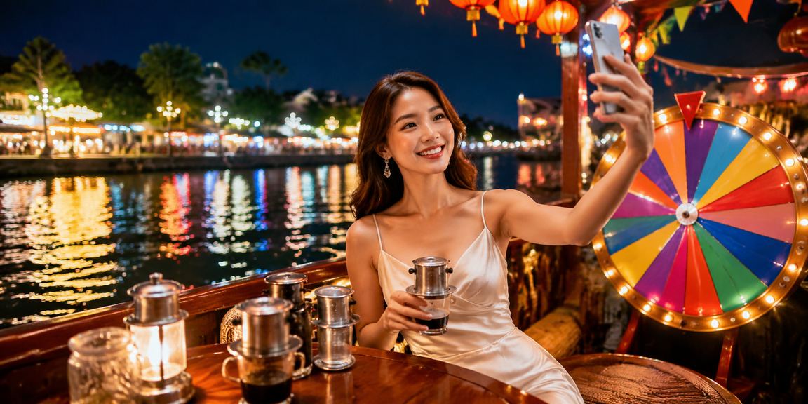 Người dùng Hà Nội thưởng thức cà phê và kiểm tra kết quả roulette trực tuyến một cách thư thái